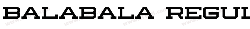 balabala Regular字体转换